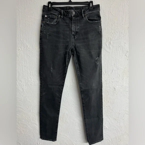 Men's American Eagle Next Level Flex Skinny Black Denim Jeans Size 32 - Picture 7 of 7